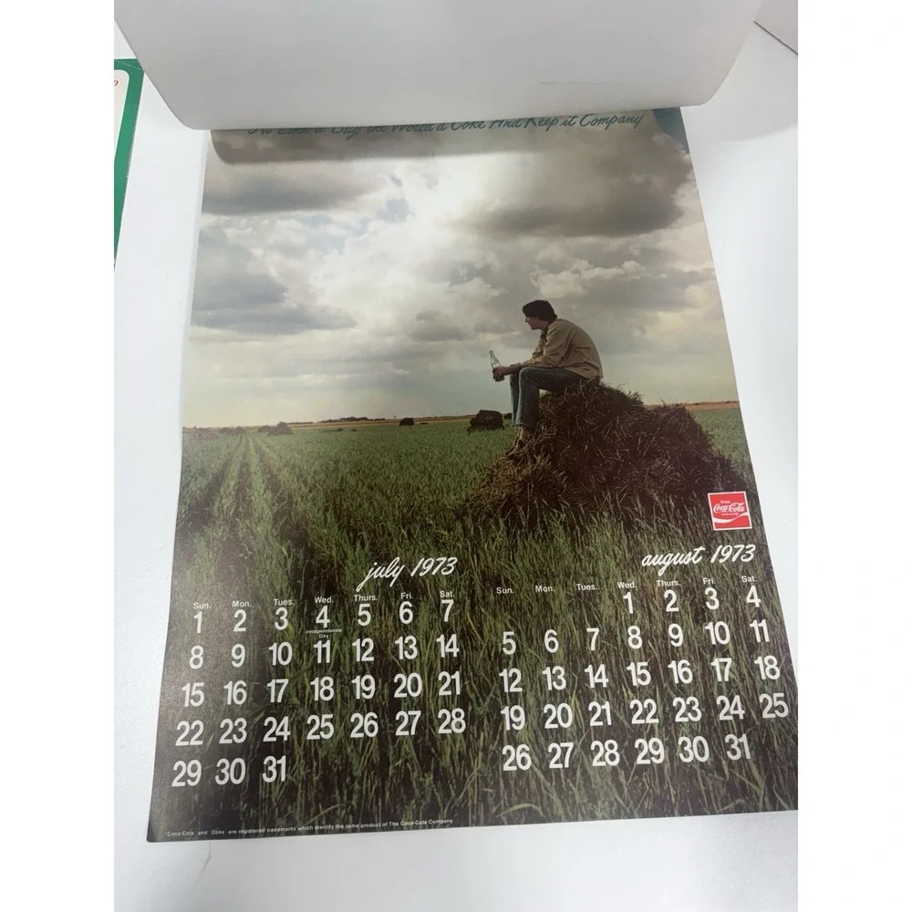 1973 +‎ 1980 Coca Cola Coke Advertising Calendar Bird Vintage Original Rare